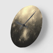 Cream Marble Ronde Klok (Hoek)