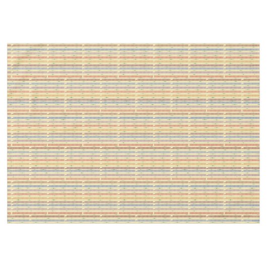 Cream met gestippelde strepen in vele kleuren tafelkleed (Voorkant (Horizontaal))