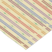 Cream met gestippelde strepen in vele kleuren tafelkleed (Gekanteld)