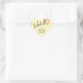 Cream met liefdesbakken uit de keuken van hart sticker (Tas)