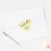 Cream met liefdesbakken uit de keuken van hart sticker (Envelop)