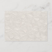 Cream Mini Elegante Trouwdetails Informatiekaartje (Achterkant)