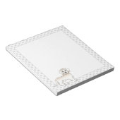 Cream Mini Goldendole Cartoon Dog & Paws Notitieblok (Schuin)