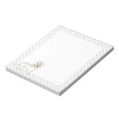 Cream Mini Goldendole Cartoon Dog & Paws Notitieblok (Linkerzijde)