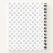 Cream Mini Goldendoodle Cartoon Hond & Tekst Notitieboek (Achterkant)