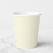 Cream Minimalist Birthday Party Paper Cup Papieren Bekers (Achterkant)