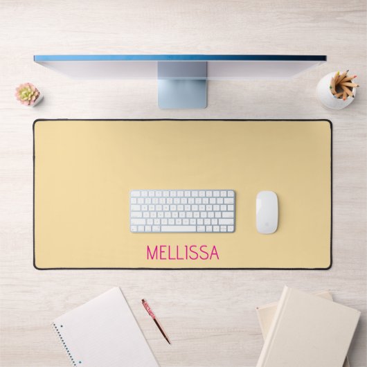 Cream minimalist custom name  bureaumat (Kantoor 1)