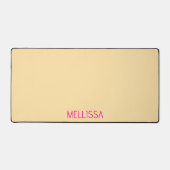 Cream minimalist custom name  bureaumat (Voorkant)