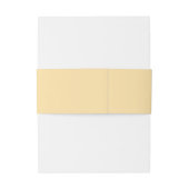 Cream minimalist custom name  uitnodigingen wikkel (Achterkant Voorbeeld)