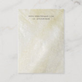 Cream Moeder van de Parel Artisan Sieraden Oorbel Visitekaartje (Achterkant)