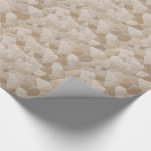 Cream Mosaic abstracte Verjaardag Cadeaupapier (Hoek)