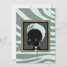 Cream-, munt- en zwarte zebra-afdrukken