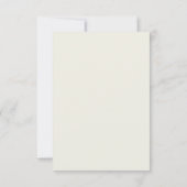 Cream Neutral Greenery Baby shower Bedankkaart (Achterkant)