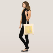 Cream Neutrale Stippen Mode Silhouette Tote Bag (Voorkant (model))