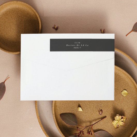 Cream on Charcoal Simple Plain Modern Elegant