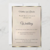 Cream  Origami stijl bruiloft Mooi Kaart (Achterkant)