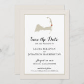 Cream Orleans Cape Cod Save the Date (Voorkant / Achterkant)