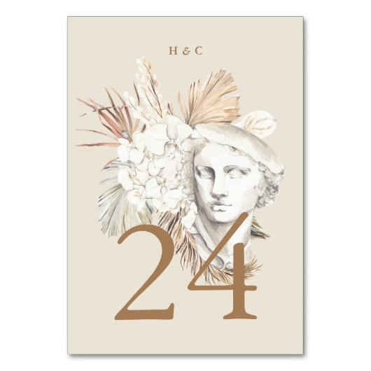 Cream Pampas gedroogd gras tropisch Oerwoud Kaart (Voorkant)