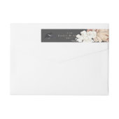 Cream Pampas Grass Floral Oerwoud Charcoal Wedding (Achterkant)