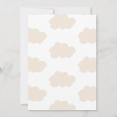 Cream Pastel Illustratief Baby shower Bedankkaart (Achterkant)