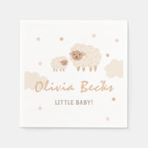 Cream Pastel Illustratief Baby shower