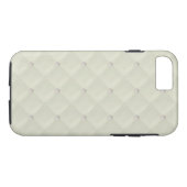 Cream Pearl Stud Quiled Case-Mate iPhone Case (Achterkant (Horizontaal))