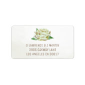 Cream Peony Adresetiketten Etiket (Voorkant)