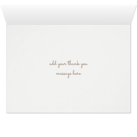 Cream Peony bedankje (Binnen Horizontaal (Onder))