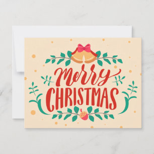 Cream Persian Green Merry Kerstfeestay Kaart