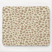 Cream Pink Leopard Print Muismat (Voorkant)