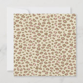Cream Pink Leopard Print Verjaardag Kaart (Voorkant)