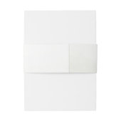 Cream Pioen Bruiloft Uitnodiging Buik Banden Uitnodigingen Wikkel (Achterkant Voorbeeld)