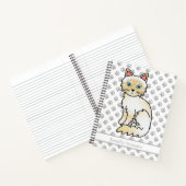 Cream Point Tabby Birman/Ragdoll Kat & Aangepaste  Notitieboek (Binnen)