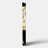 Cream Poppy-ventilator op zwarte achtergrond Case-Mate iPhone Case (Achterkant / Links)