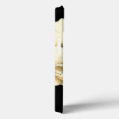 Cream Poppy-ventilator op zwarte achtergrond Case-Mate iPhone Case (Achterkant / Rechts)