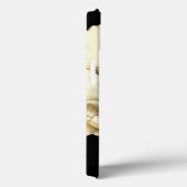 Cream Poppy-ventilator op zwarte achtergrond Case-Mate iPhone Case (Achterkant / Rechts)