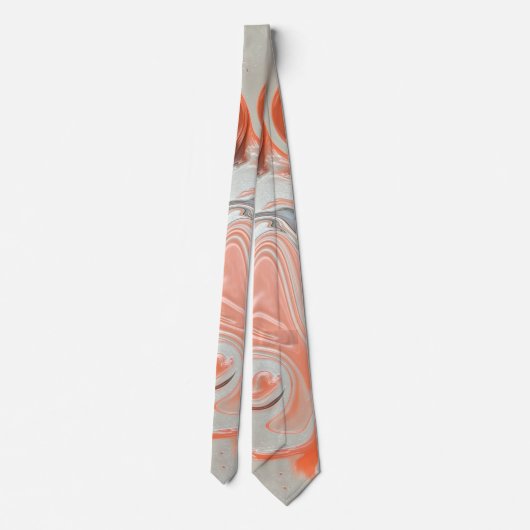 Cream Pudding Abstract Stropdas (Achterkant)