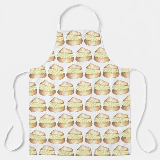 Cream Puff Creampuff Choux Bun French Pastry Schort (Voorkant)