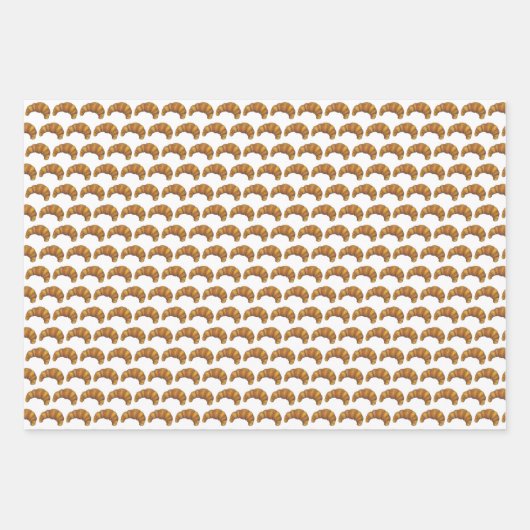 Cream Puff Croissant Pain au Chocolat Pastries Inpakpapier Vel (Voorkant)