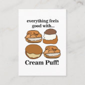 Cream Puff Dessert Bakkerij Visitekaartje (Voorkant)