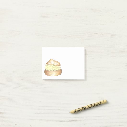 Cream Puff Pastry-dessert Foodie Post-its Post-it® Notes (Op bureau)