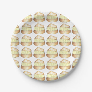 Cream Puff Puffs Creampuff Dessert Foodie Borden Papieren Bordje