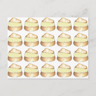 Cream Puff Puffs French Pastry Foodie Briefkaart