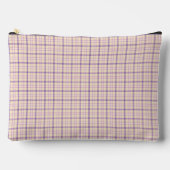 Cream Purple Plaid Classic Pattern Retro Etui (Voorkant)
