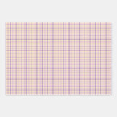 Cream Purple Plaid Classic Pattern Retro Inpakpapier Vel (Voorkant 3)