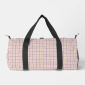 Cream Purple Plaid Classic Pattern Retro Plunjezak (Voorkant)