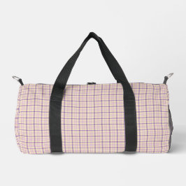 Cream Purple Plaid Classic Pattern Retro Plunjezak