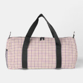 Cream Purple Plaid Classic Pattern Retro Plunjezak (Achterkant)