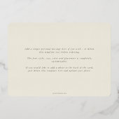 Cream Red Berry + Eucalyptus kerstfoto Folie Feestdagenkaart (Achterkant)