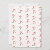 Cream Red Bow Cocktail Galentine’s Day Kaart (Achterkant)